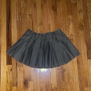 Grunge Distressed Pleated Mini Skirt